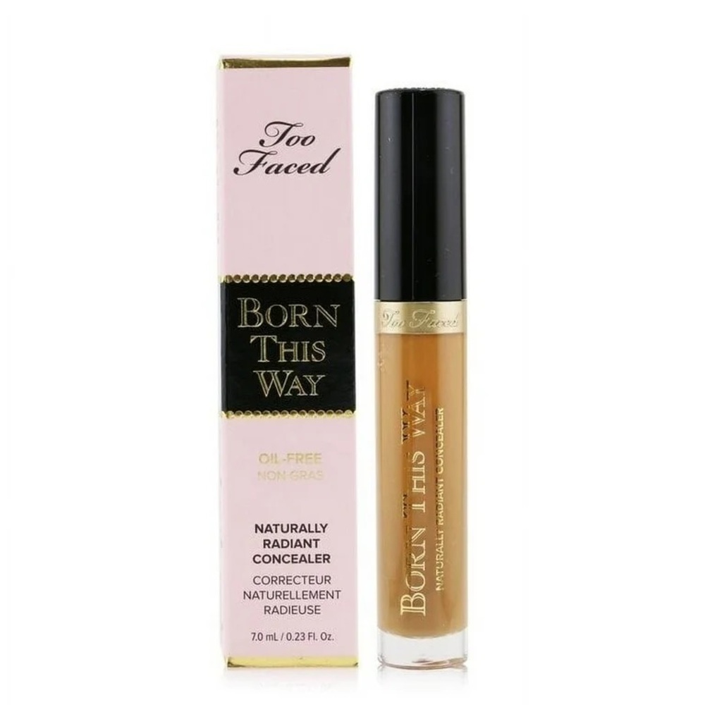 Too Faced Born This Way Naturally Radiant Concealer in DARK New in BOX Oil-Free